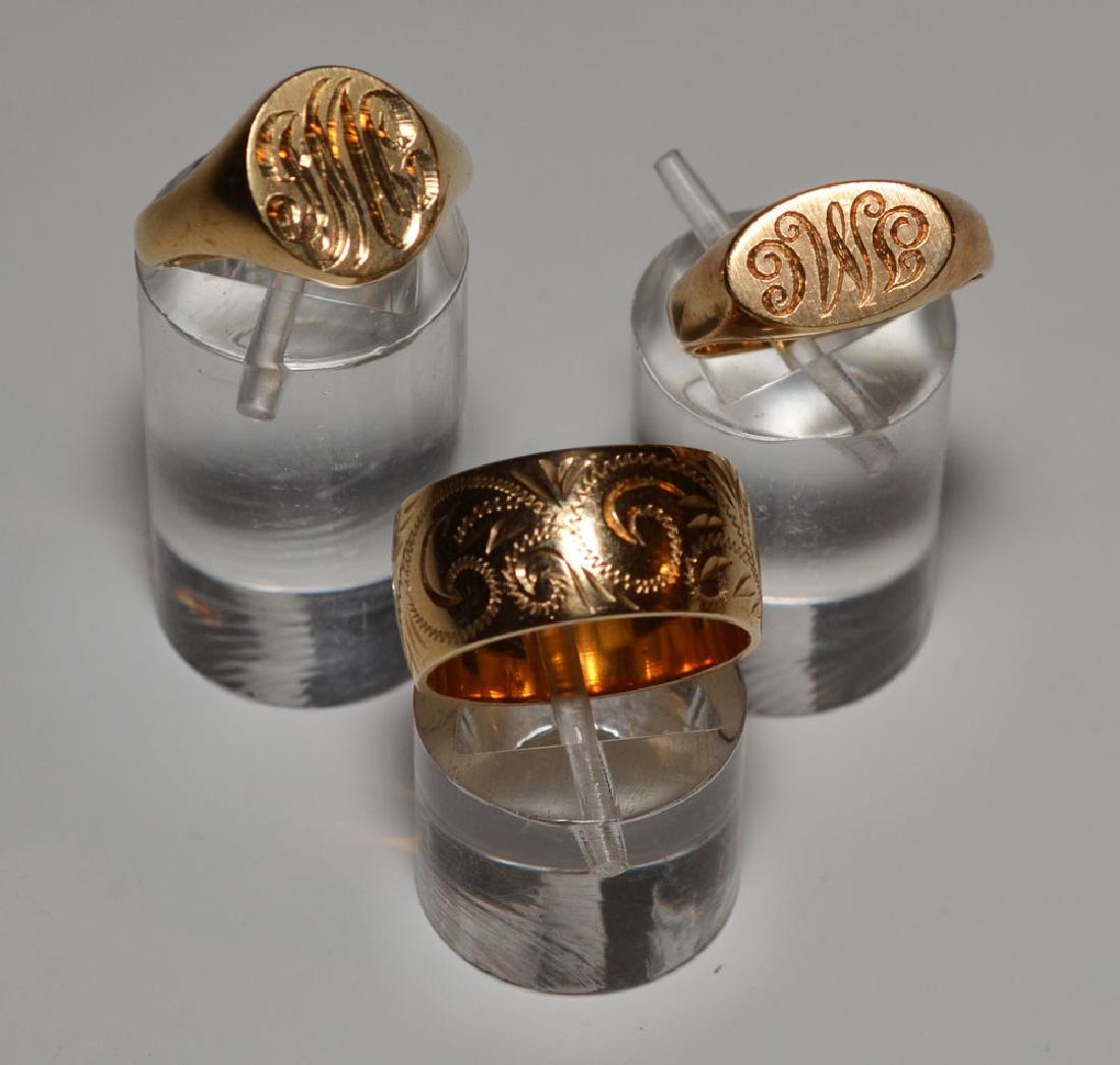 3 Nice 14k Gold Rings (1 of 1)