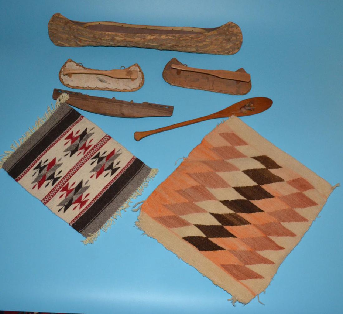 Native American Miniatures (Rugs & Canoes) (1 of 2)