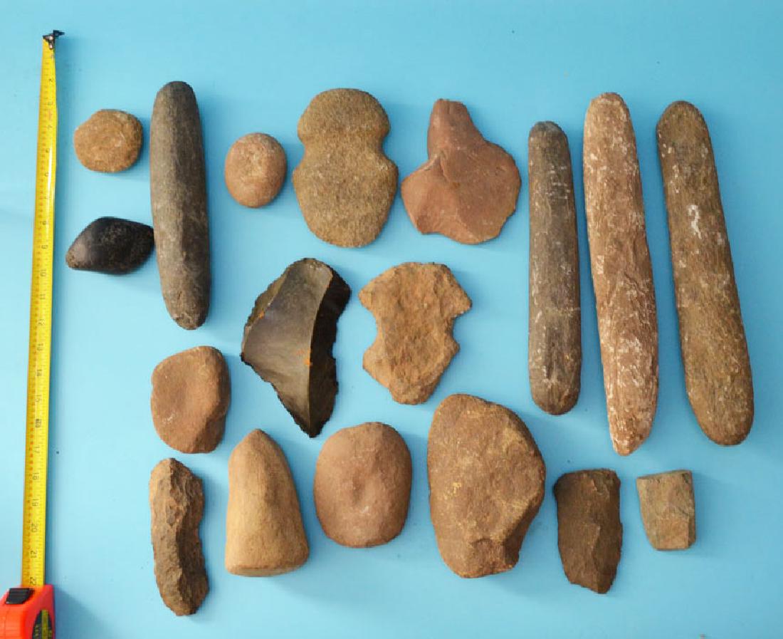 Lot Of Native American Axe Heads , Celts etc. (1 of 1)