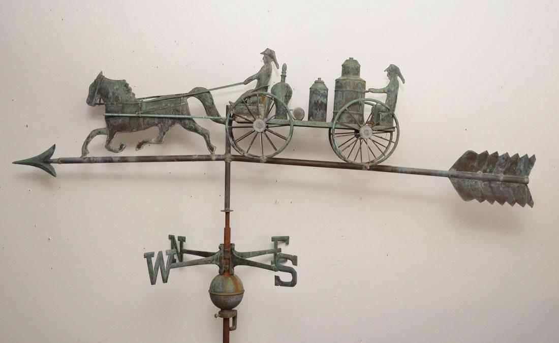 Monumental Fire Wagon Weathervane (1 of 4)