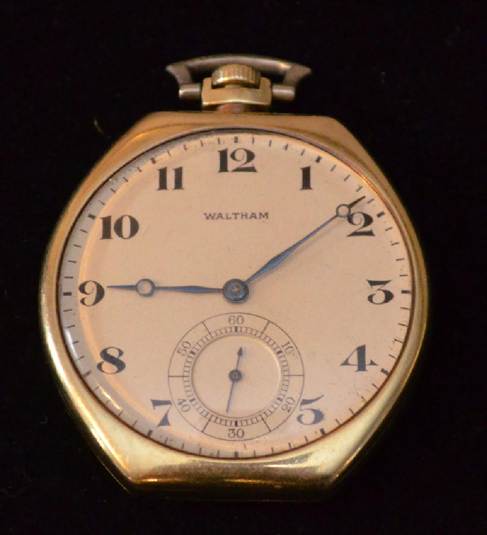 Waltham 14k Gold Pocket Watch elgin Giant Case
