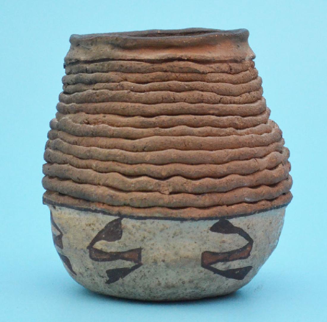 Prehistoric Anasazi Corrugated Painted Pottery Jar (1 of 3)