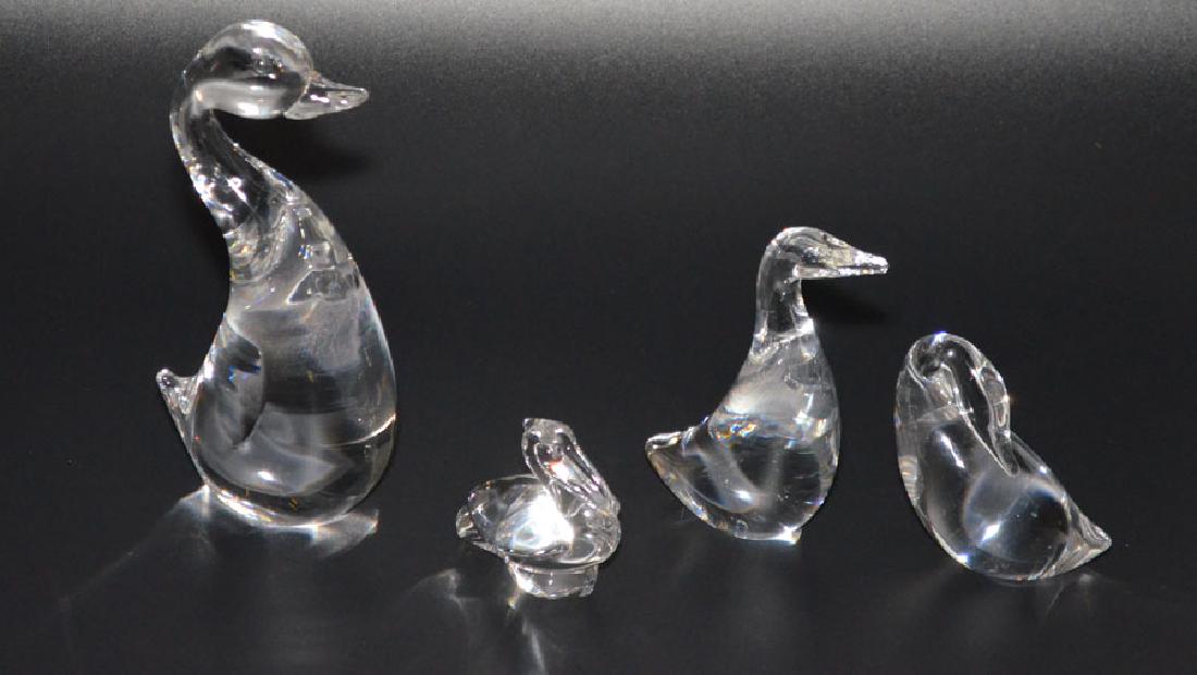 Steuben Art Glass Water Fowl Lot ( Ducks & Pelican) (1 of 5)