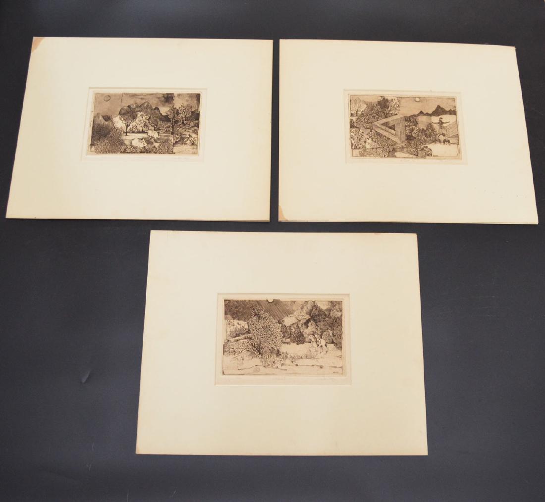 3 Saucy Signed & Numbered Etchings (1 of 3)