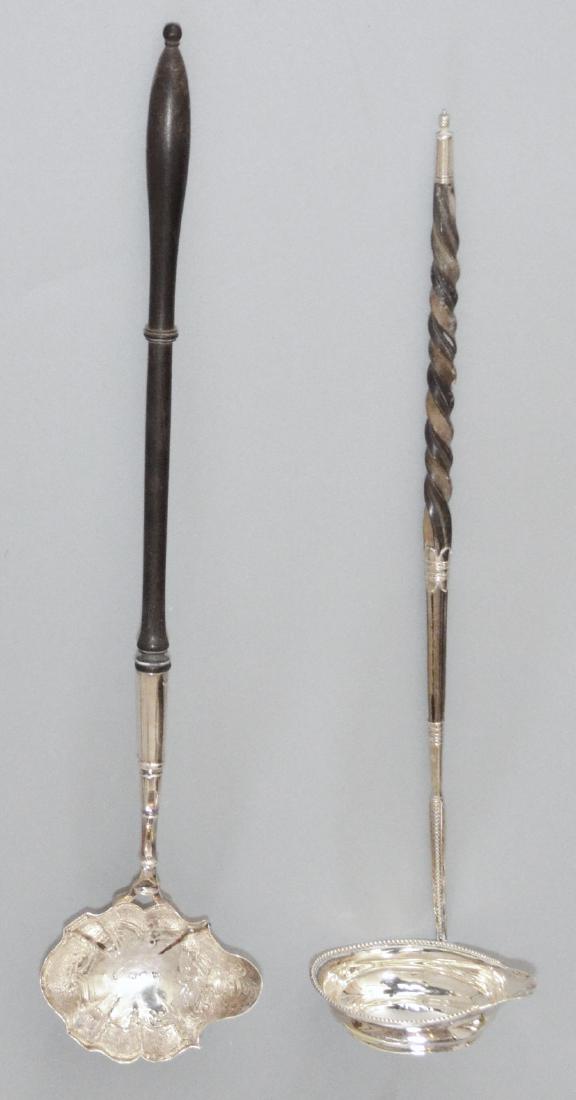 Two  Sterling English Punch Ladles ( Mallis, Natter( (1 of 1)