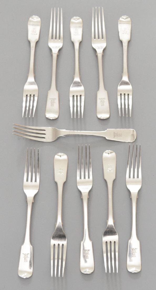 Group Of Scottish 11 Sterling Flatware forks (1 of 3)