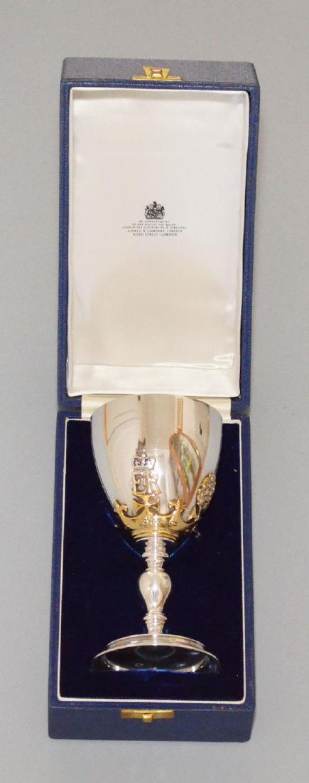 Asprey London Sterling Commemorative Goblet (1 of 6)