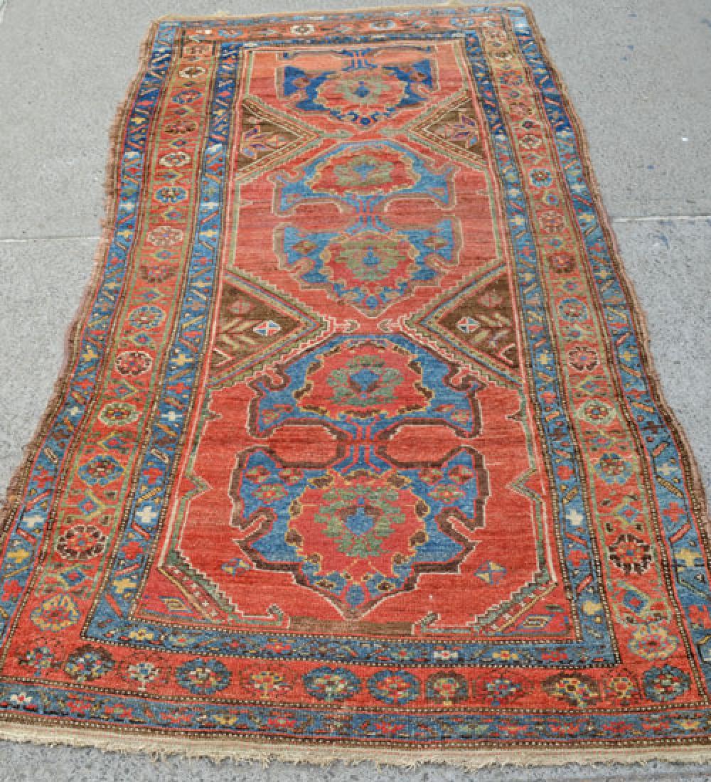 Nice Gently Worn Antique Bijar Carpet Rug (1 of 5)