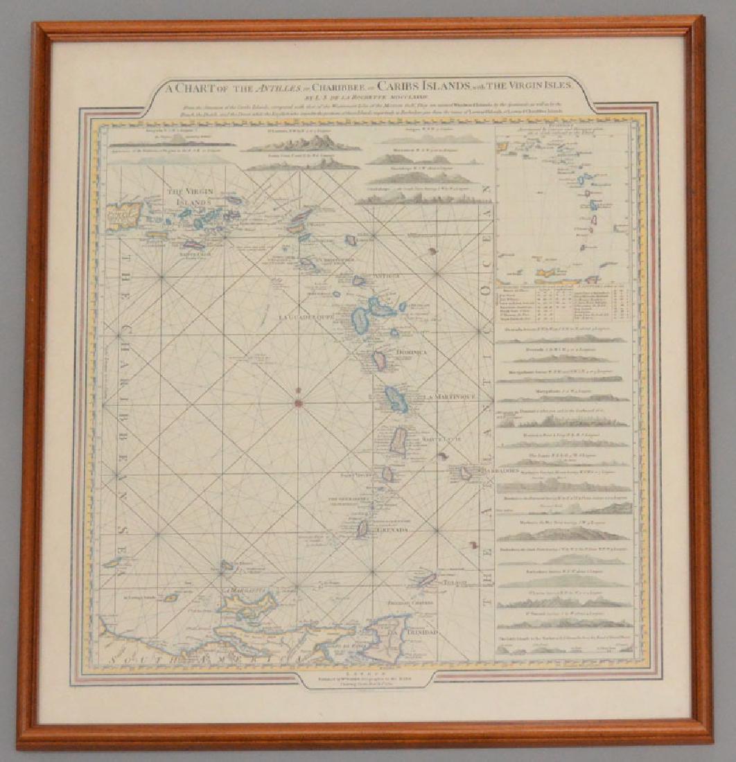 Antique Chart Of The Antilles Of The Caribbean (1 of 3)