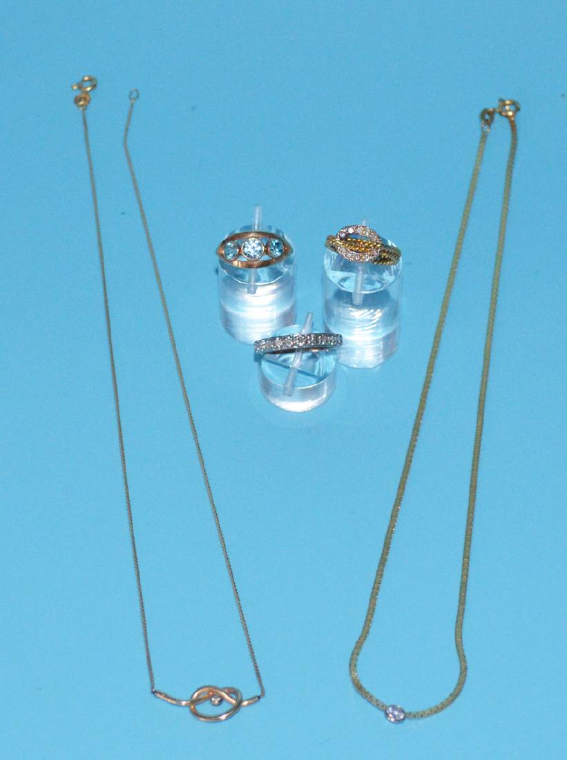 Lot of 14k Gold Jewelry (Rings, Necklaces, Diamonds) (1 of 3)