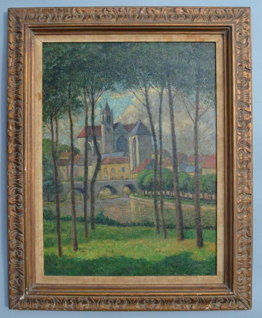 Painting of a Castle Scene Signed Harry Lachman (1 of 5)