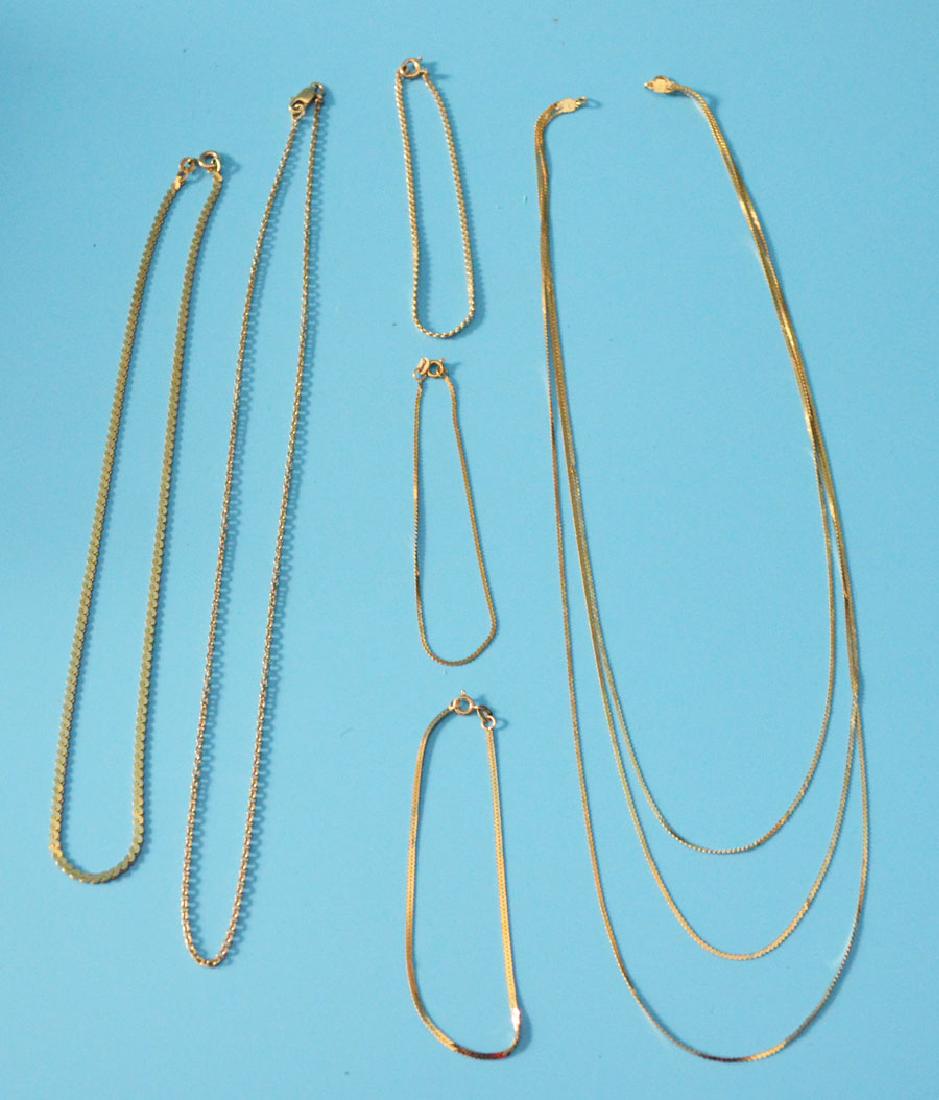 Lo of 14k Gold Jewelry (Necklaces & Bracelets) (1 of 3)