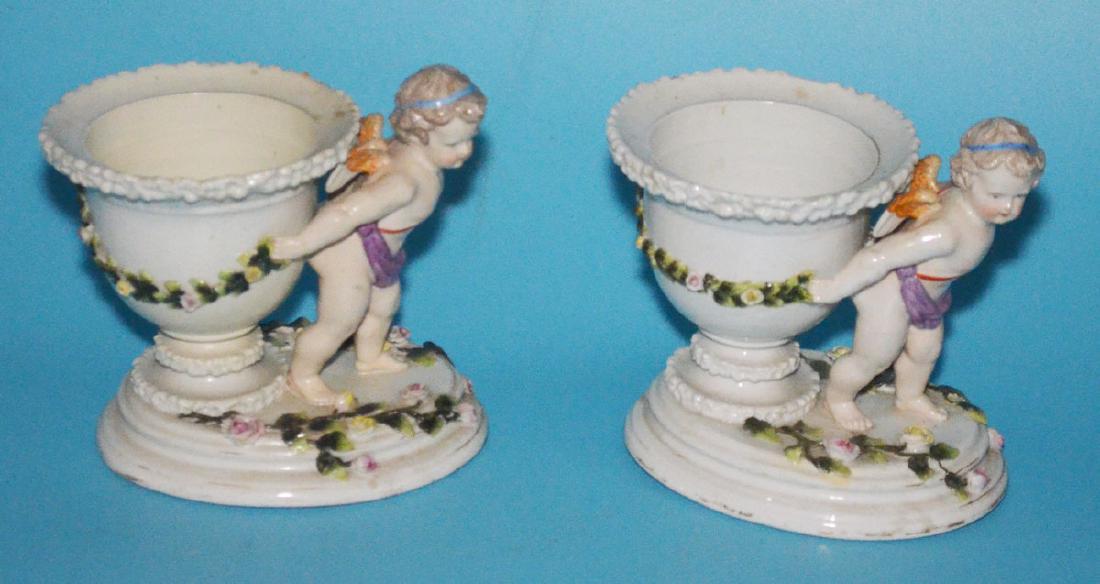 Pair of Sitzendorf Porcelain Putti Centerpieces (1 of 6)