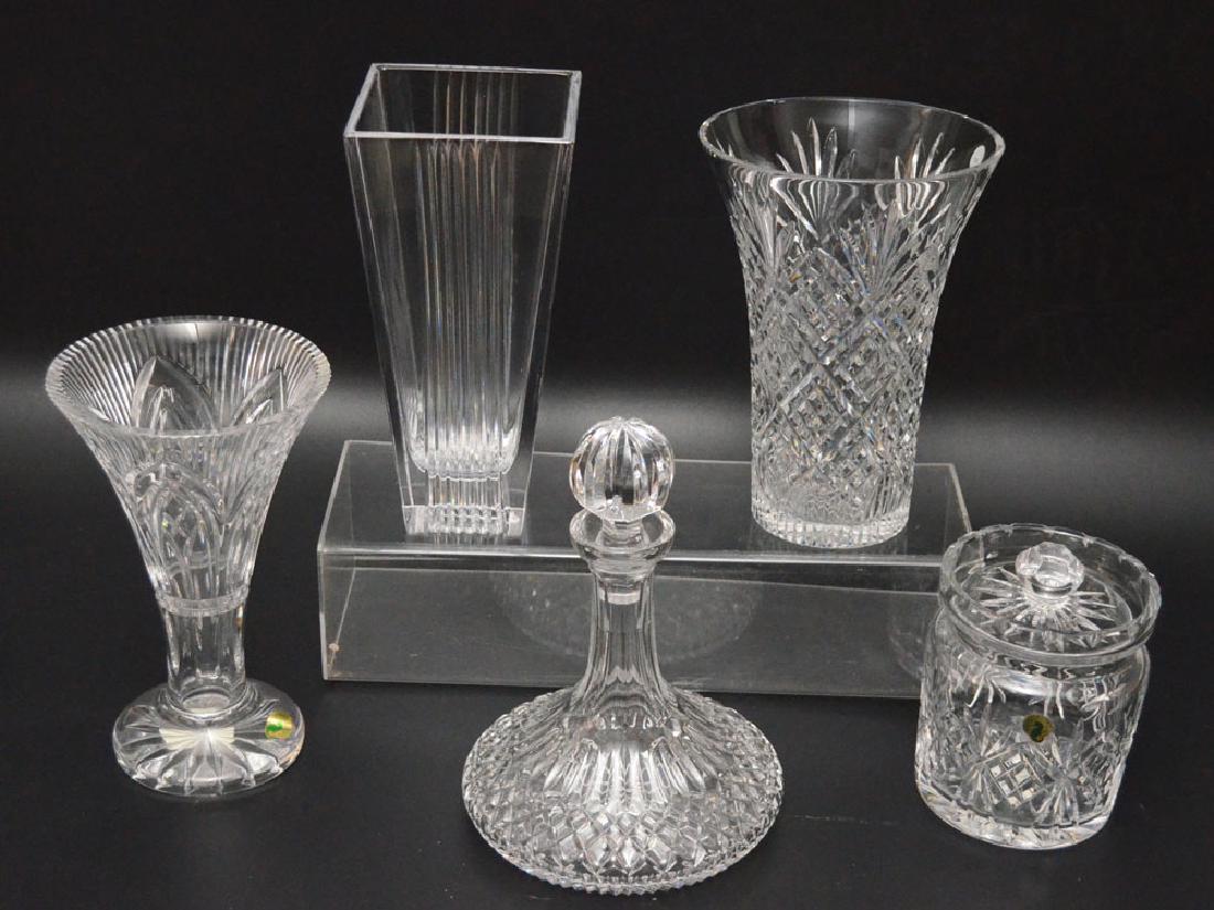 Lot Of Cut Glass ( Waterford & Tiffany Vases) (1 of 1)