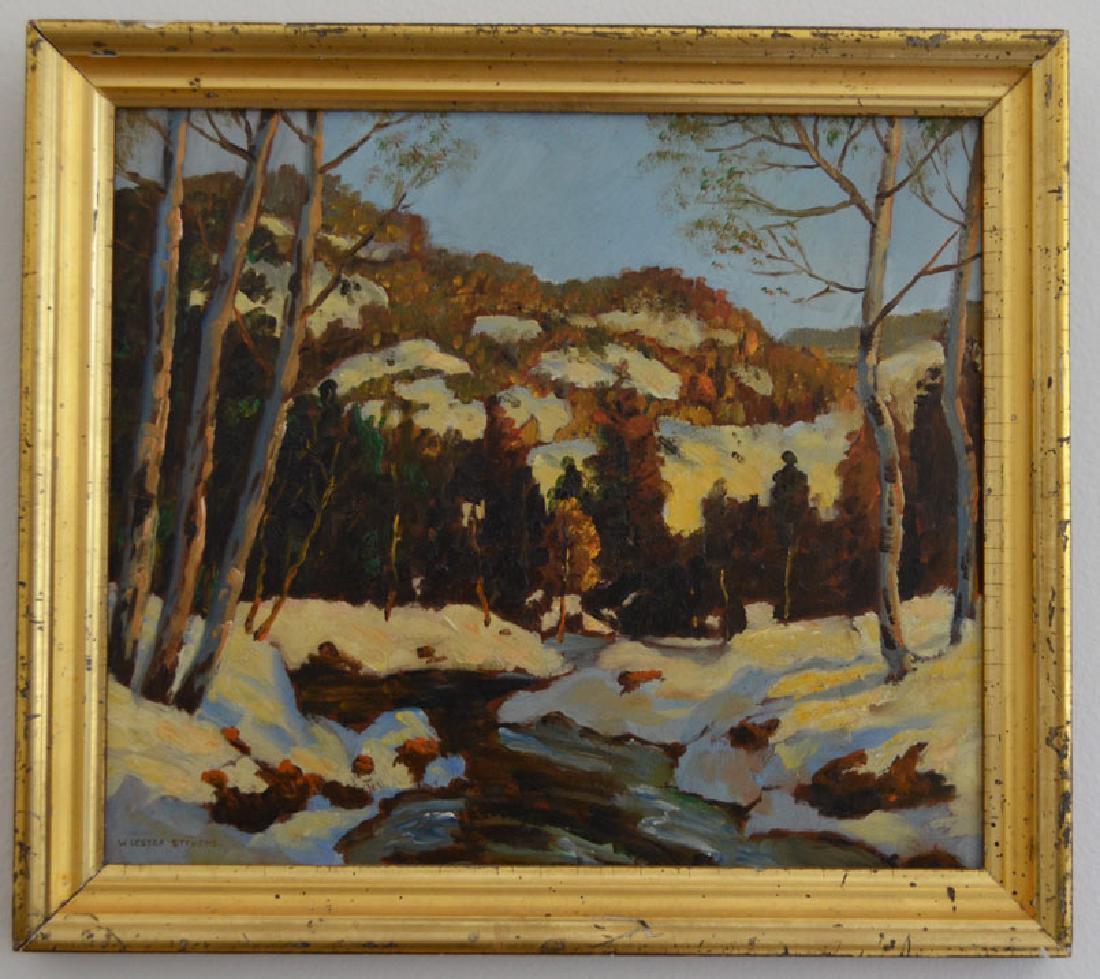 O/B Painting Signed William Lester Stevens (1 of 3)