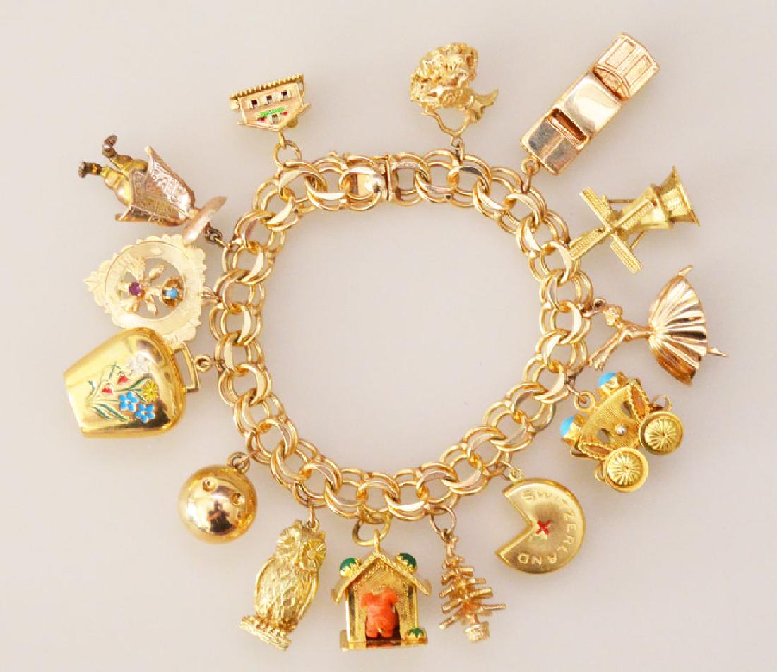 The Best 14k Gold Charm Bracelet (1 of 4)