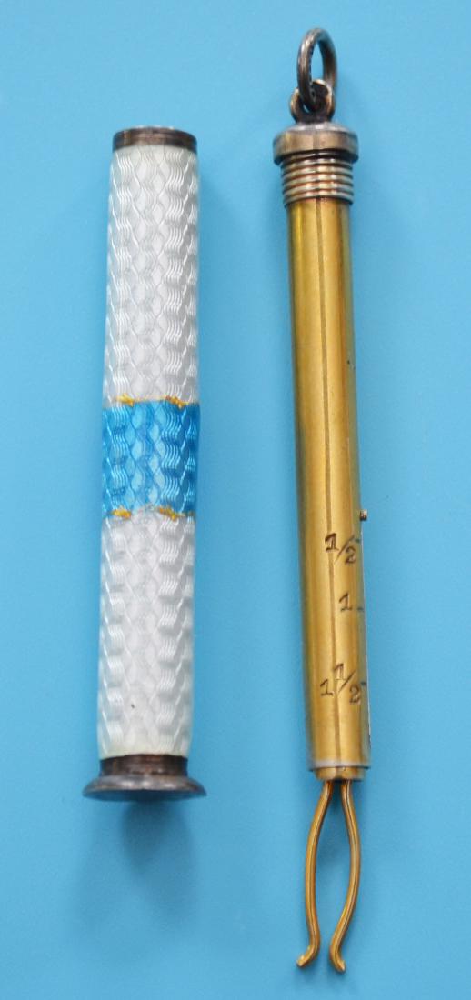 Rare Victorian Guilloche Enamel Ladies  Postal Scale (1 of 3)