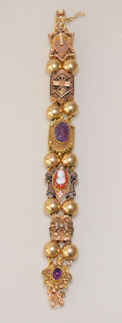 Breathtaking 14k Gold Victorian Slide Bracelet (1 of 5)