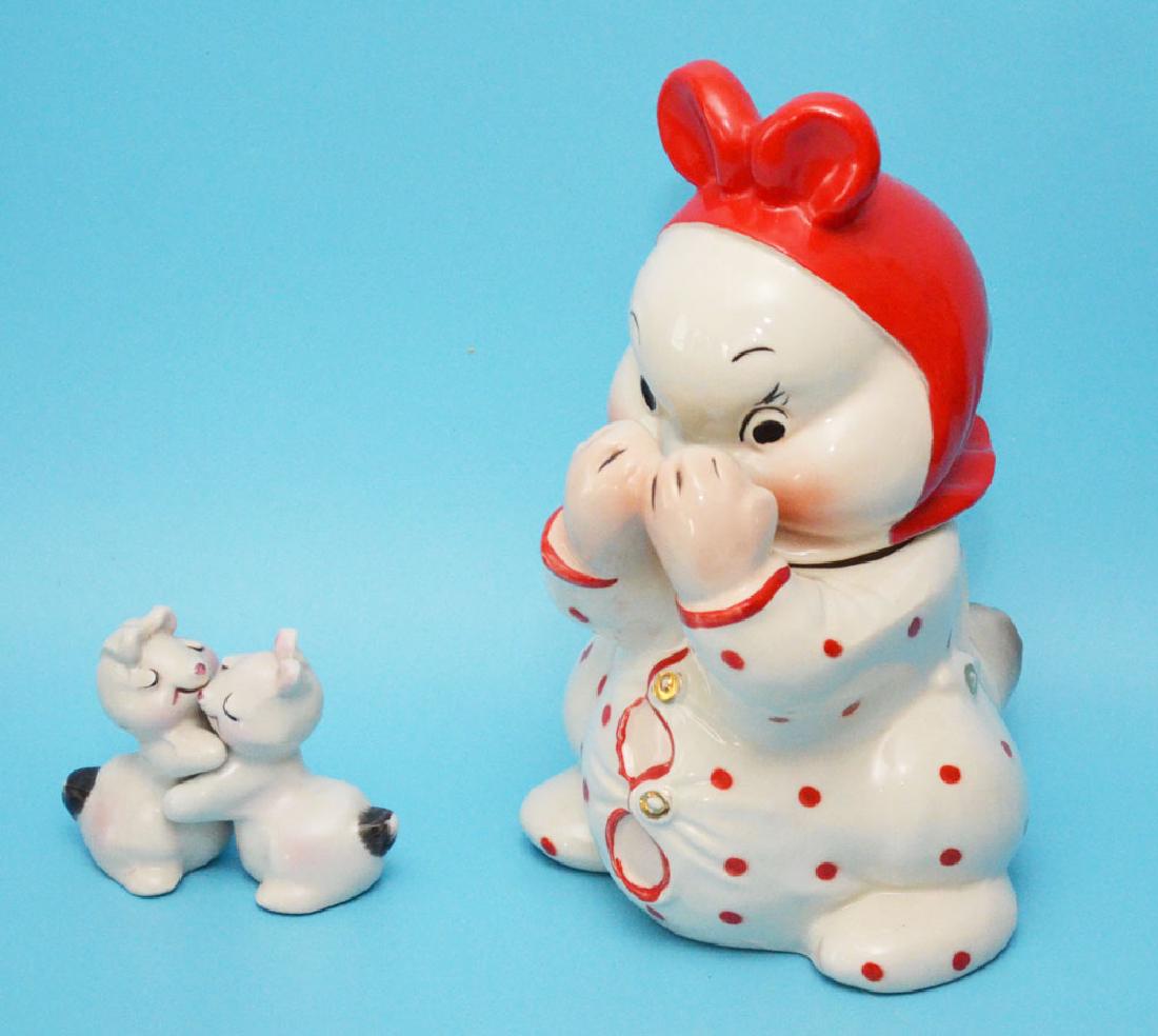 Van Tellingen Peek-a-Boo Cookie Jar & Shakers (1 of 9)