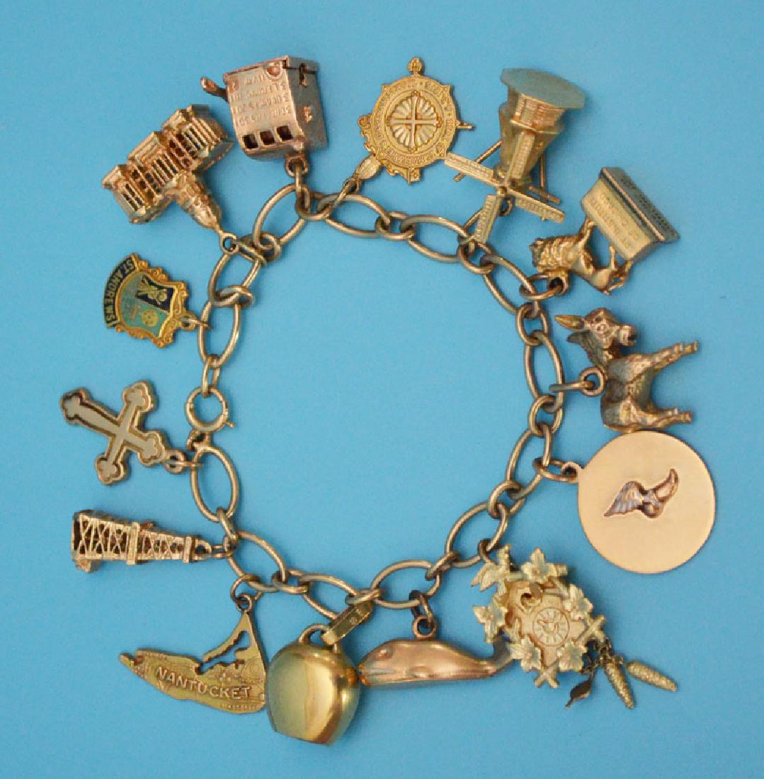 14k Gold Charm Bracelet With Really Fun Charms (1 of 5)