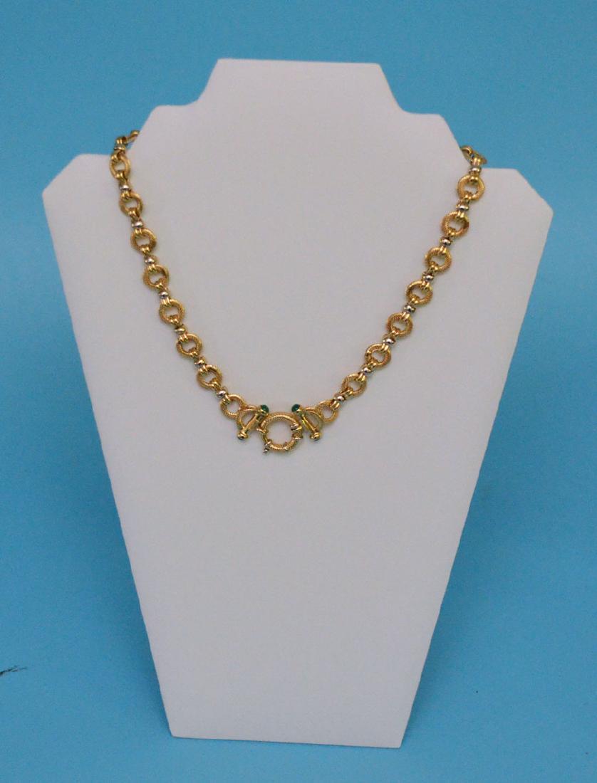 Very Unusual Heavy 14k Gold Necklace (1 of 2)