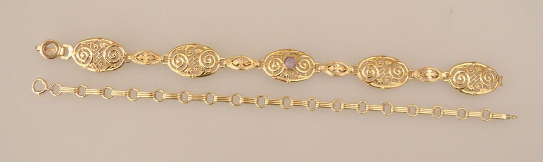 Two Classic 14k Gold Bracelets (1 of 2)