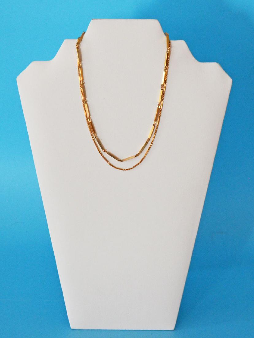 Two Nice  14k Gold Necklaces (1 of 2)