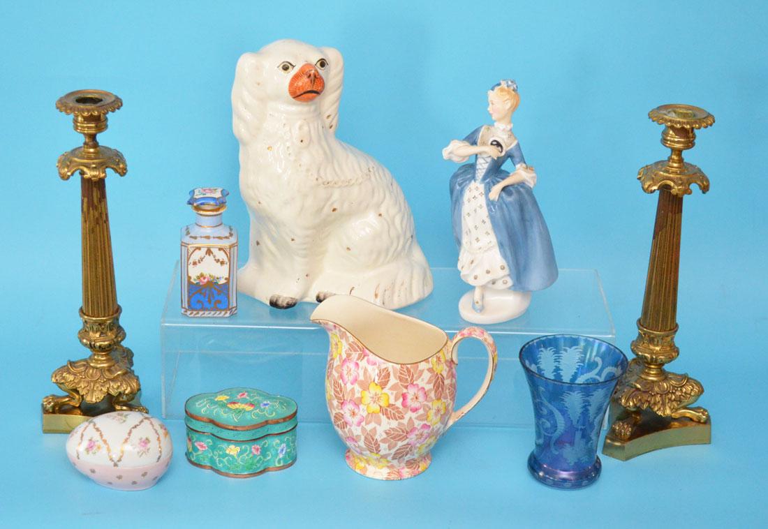 Group Of Antique Porcelain , Metal And Glass Smalls (1 of 8)