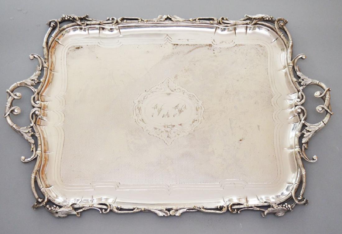 A. Frenais Silver Plate French Tray (1 of 5)