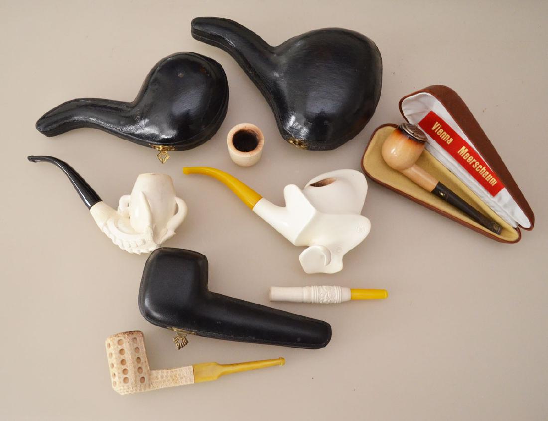 Lot of Unique Meerschaum Pipe& Cigarette Holders (1 of 6)