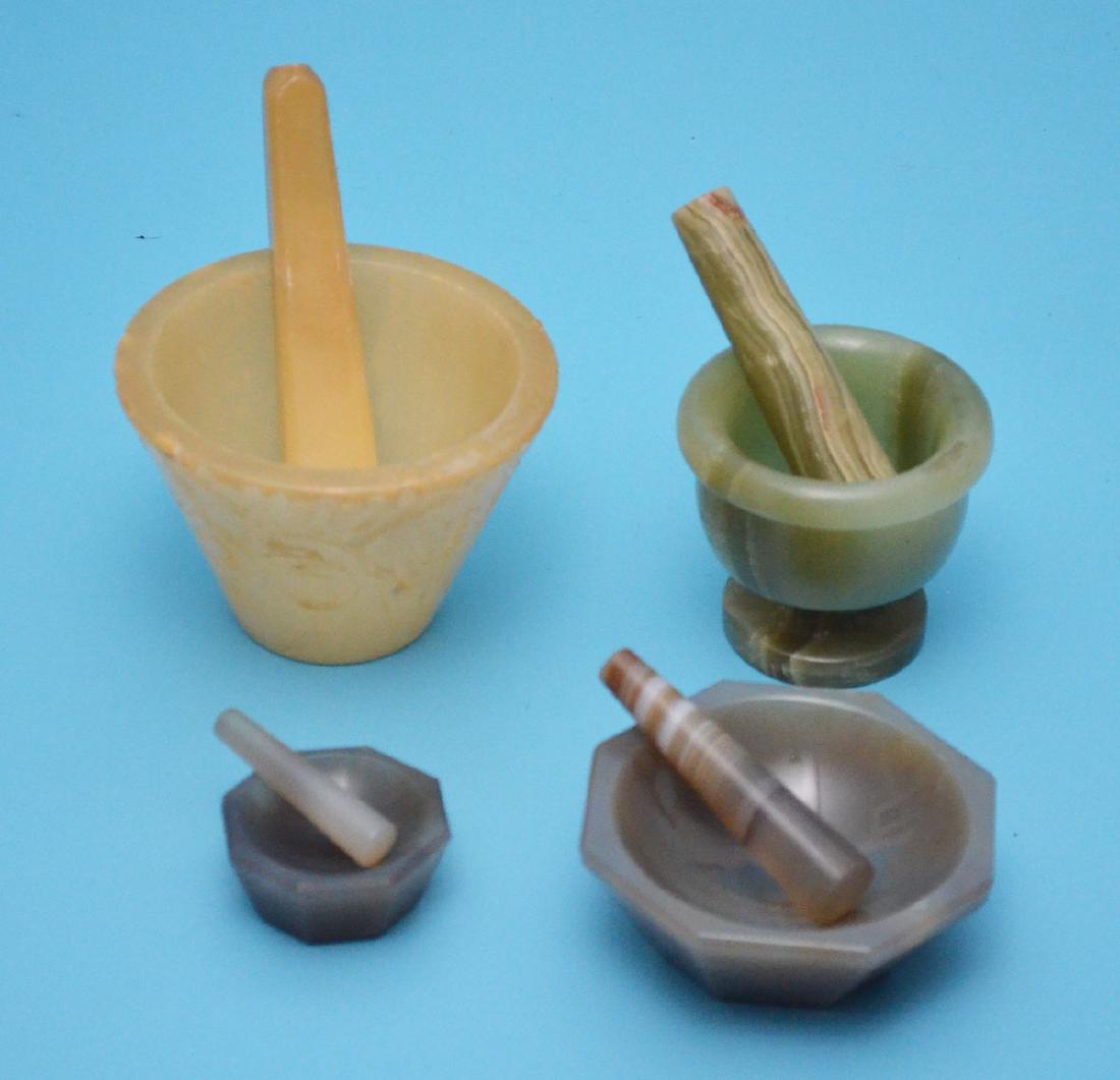 Stone Mortar & Pestles (Agate, Alabaster) (1 of 3)