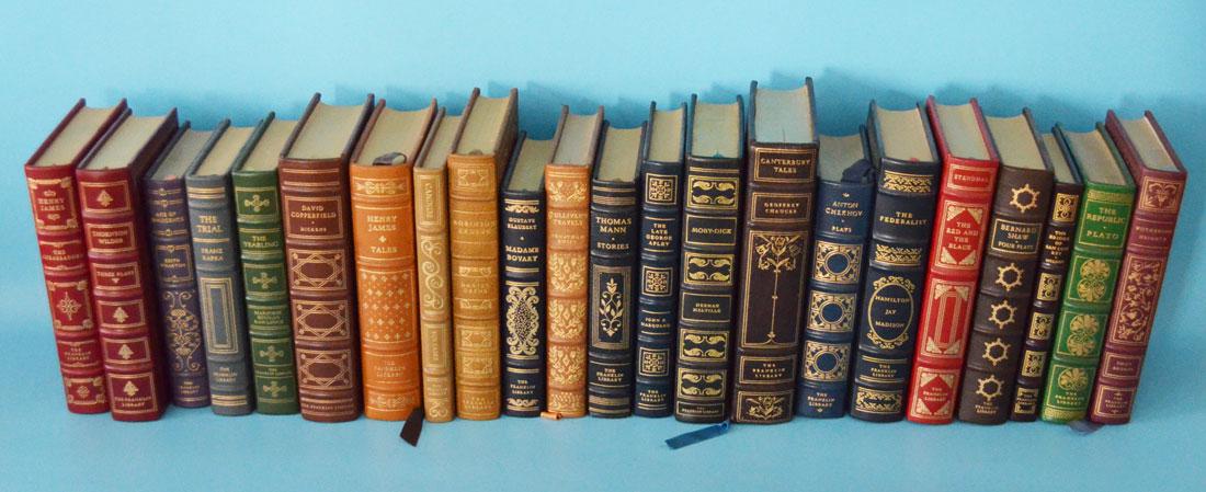 Lot Of 34 Franklin Library Leather Bound Books (1 of 7)