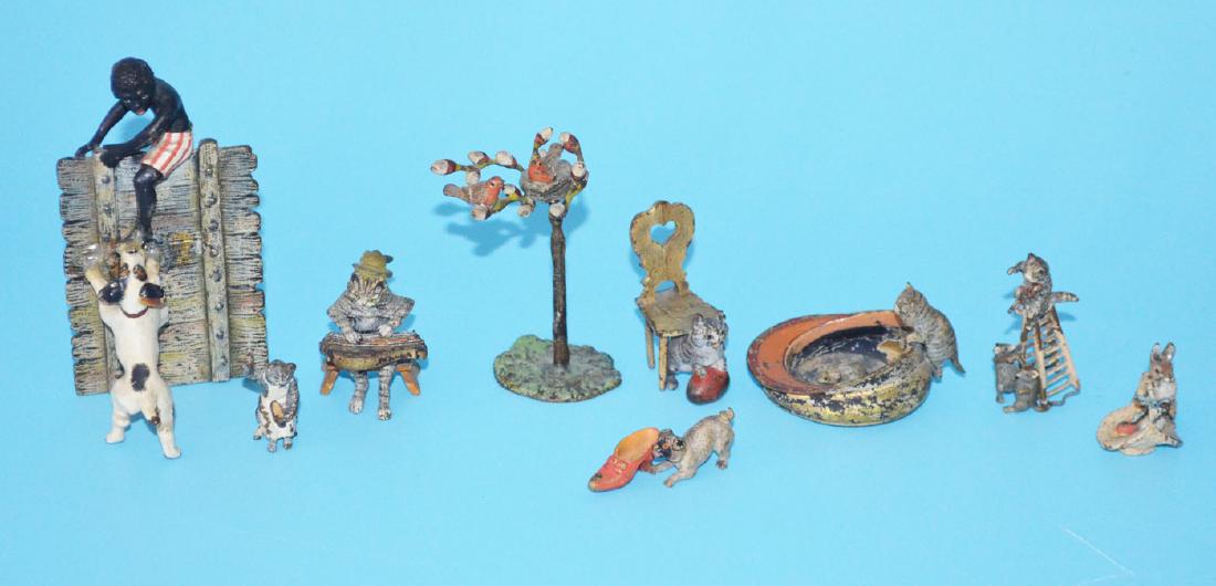 Generous Lot of Cold Painted Vienna Bronzes (1 of 4)