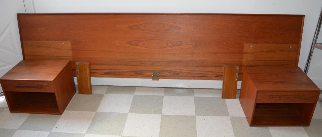 Midcentury Modern Teak Westnofa Bed & Stands (1 of 2)