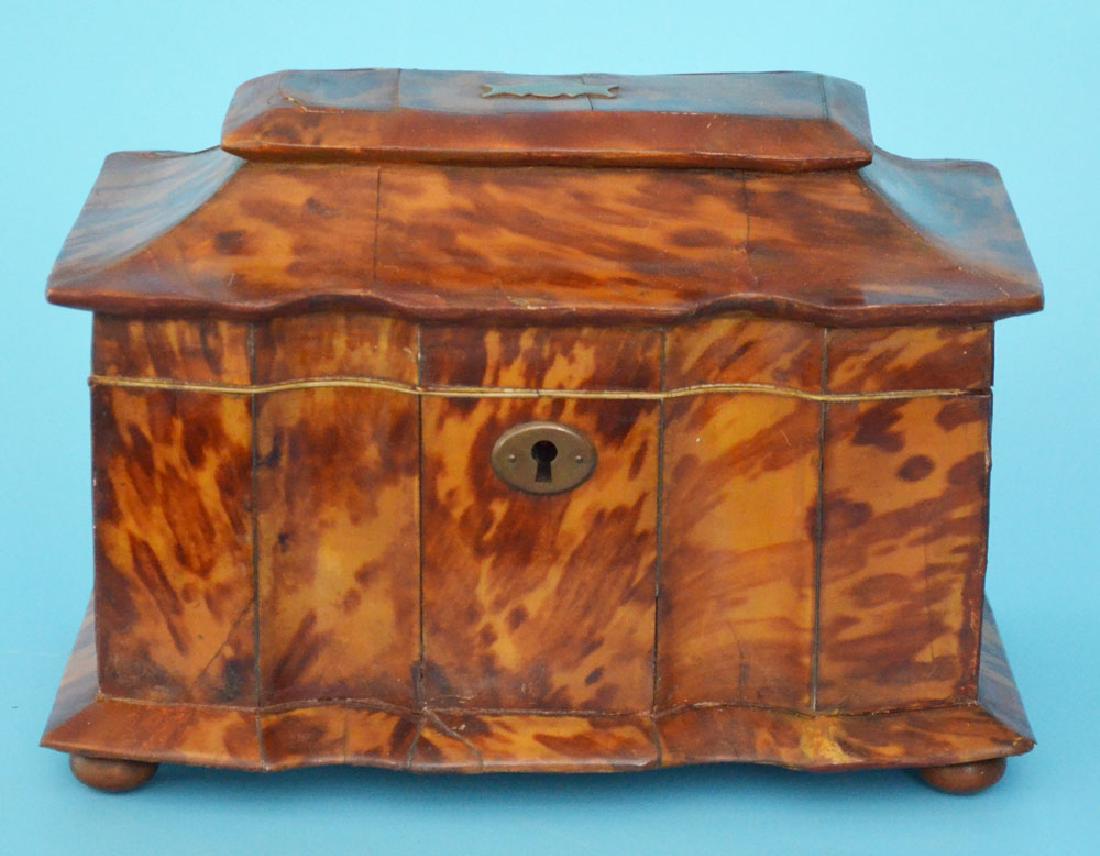 Faux Tortoise Shell Tea Caddy (1 of 5)