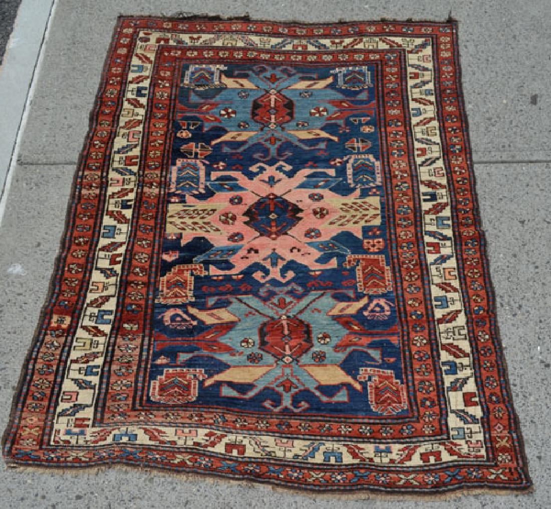 Vintage Blue Background Oriental Carpet / Rug (1 of 5)