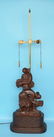 Yasha Heifetz Signed Carved Wood Lamp