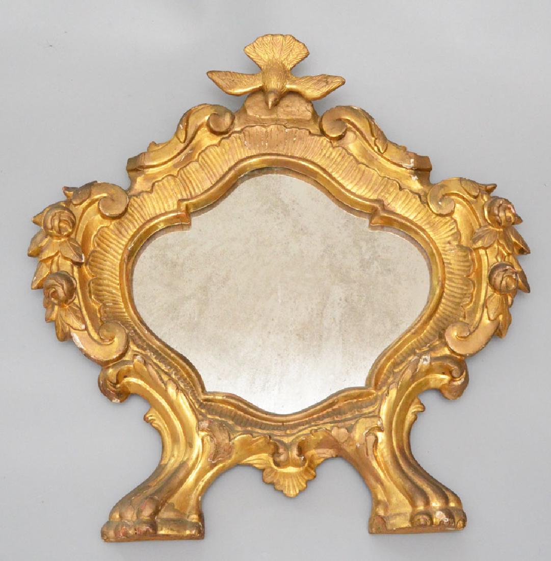 The Most Unusual 18th Century Gold Gilt Mirror (1 of 5)