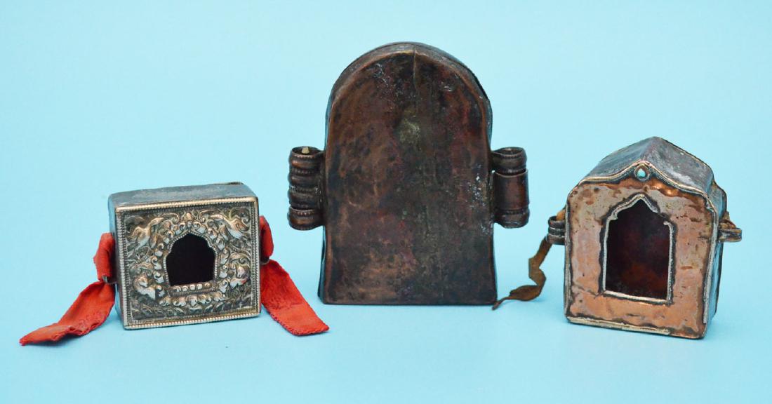 3 Antique Tibetan Gau Prayer Boxes (1 of 4)
