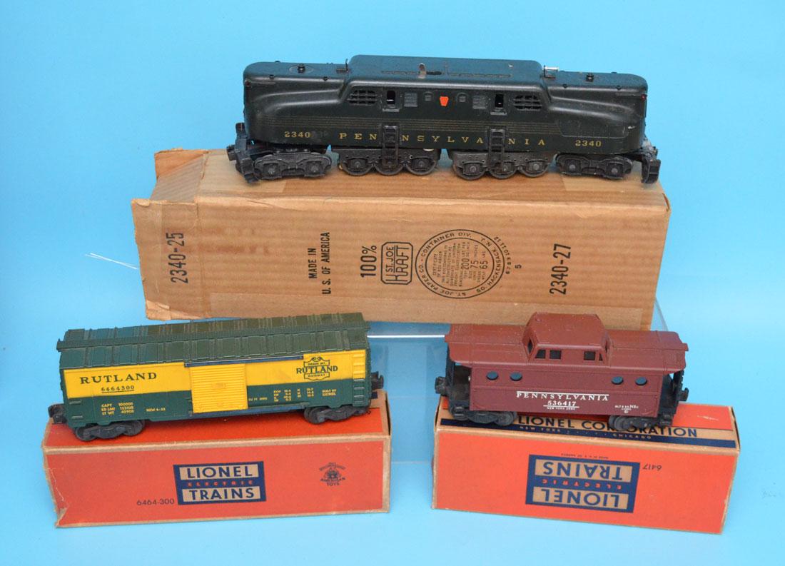 3 Vintage Lionel Trains w Boxes