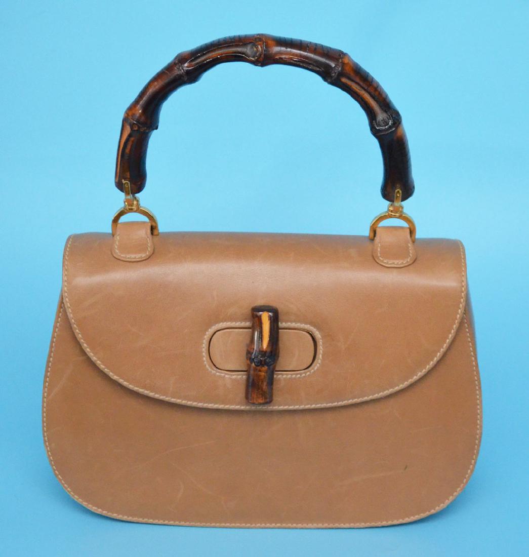 Gucci Vintage Bamboo Handle Handbag