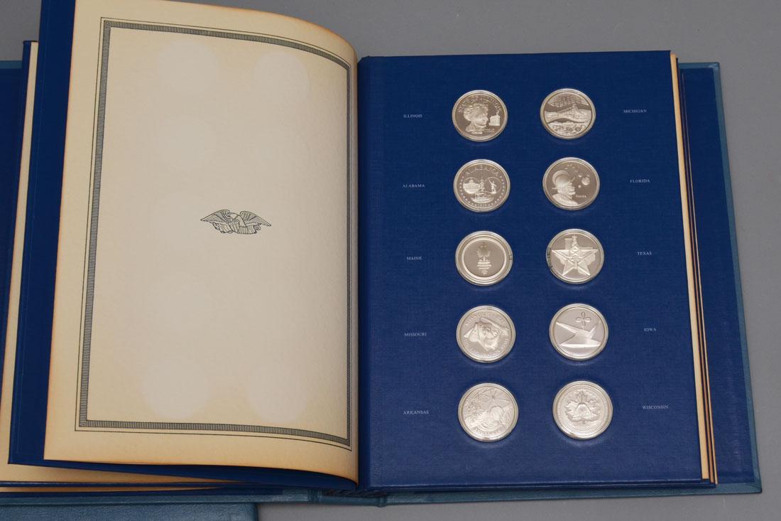 Fifty State Bicentennial Medal Sterling Silver: Fifty State Bicentennial Medal Sterling Silver Collection. Complete with all the coins