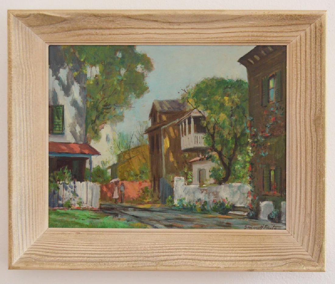 Emmett Fritz St Augustine FL Painting: Frame: 17.5" x 14.5" image sight: 13.5" x 10.5"