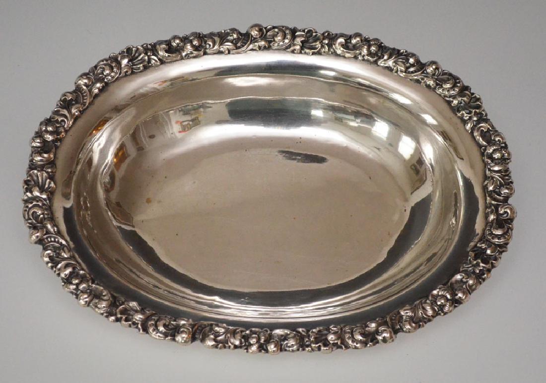 Ornate European 800 Silver Serving Bowl (1 of 3)