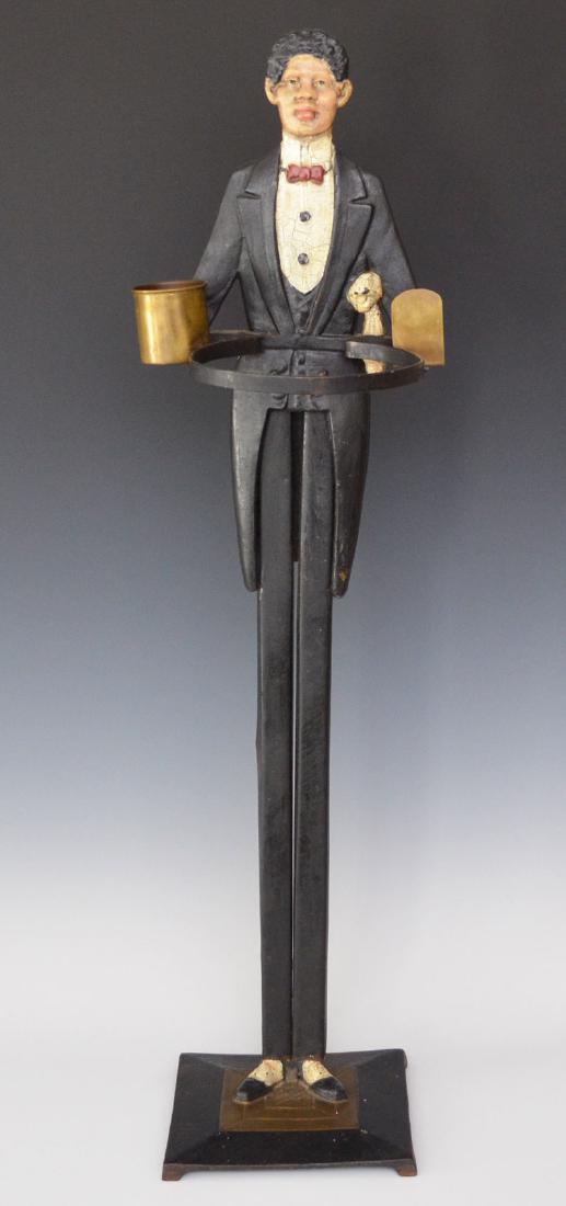 Figural Black Americana Cast Iron Smoking Stand (1 of 3)