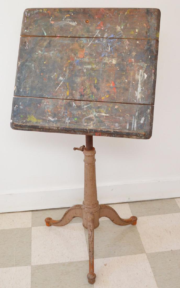 Antique Industrial Drafting Table (1 of 3)