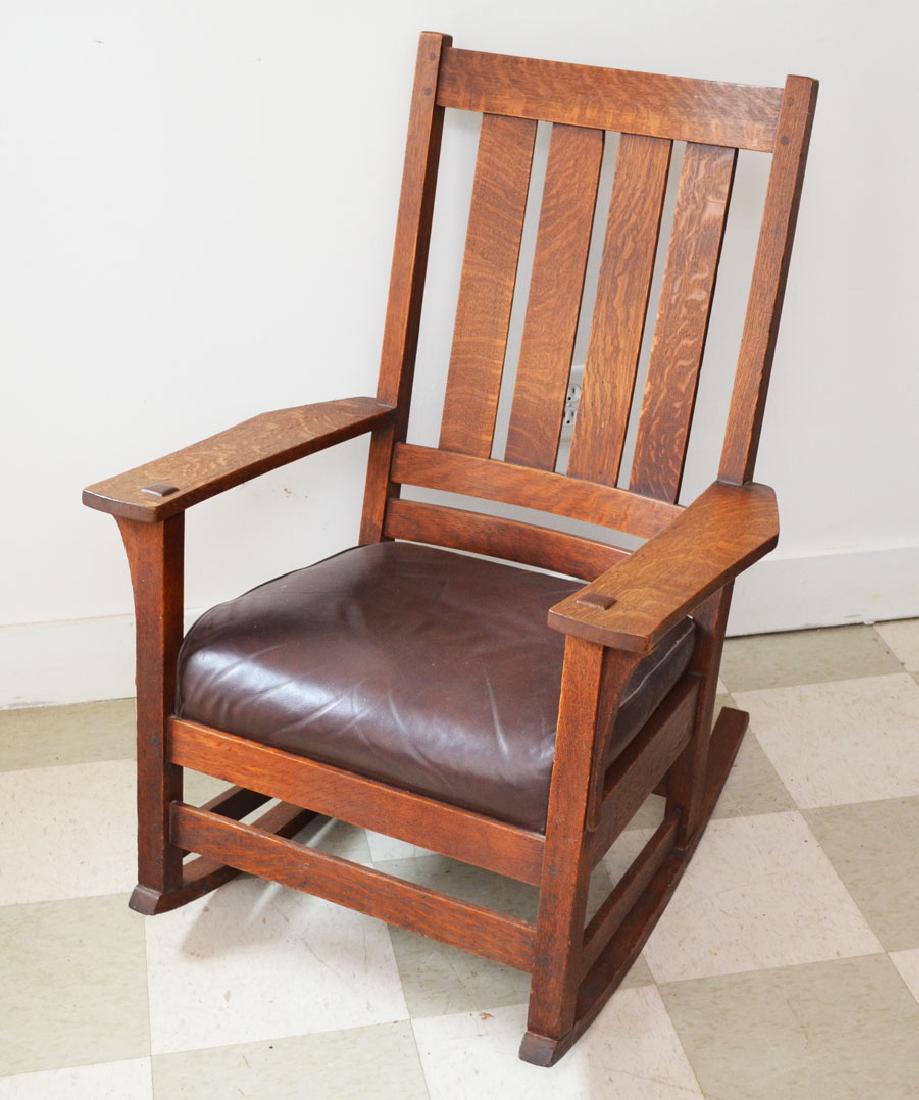 oak glider chair