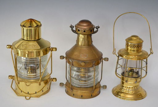 3 Antique Ship Lanterns Sep 12 2019 Lebrook Auctions 3 Antique Ship Lanterns Sep 12 2019