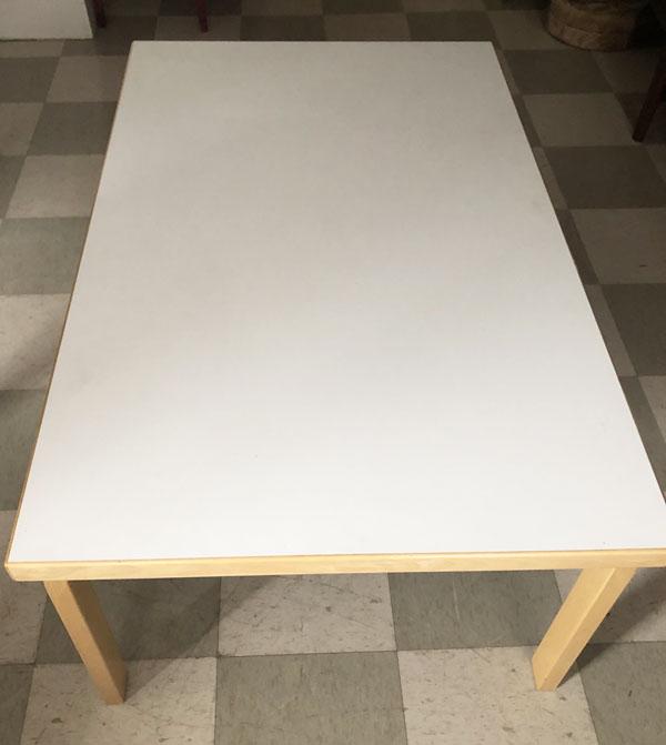 Mid Century Alvar Aalto Children's Table: Artek made in Finland .Measures 20.5"(H) x 47.5"(L) x 29.5"(D).