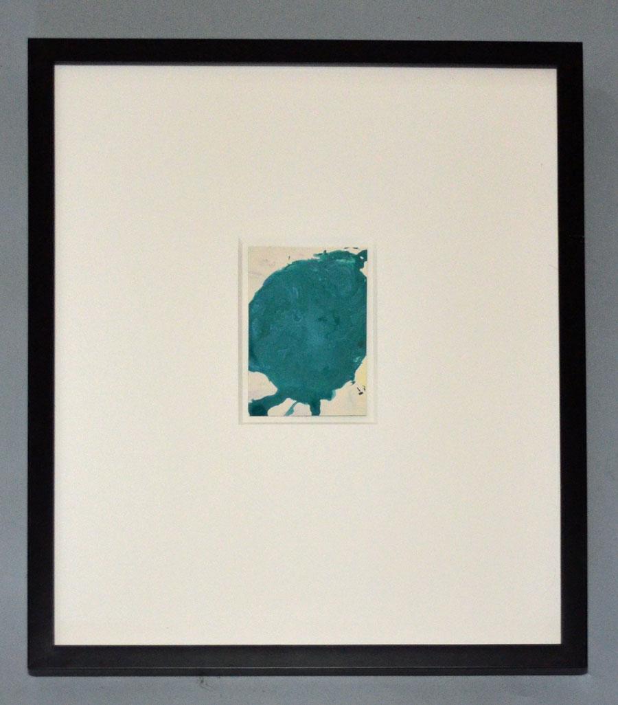 Gary Komarin Mixed Media Framed Painting: Frame 21.25” x 17.25” image sight 5.75” x 3 5/8”